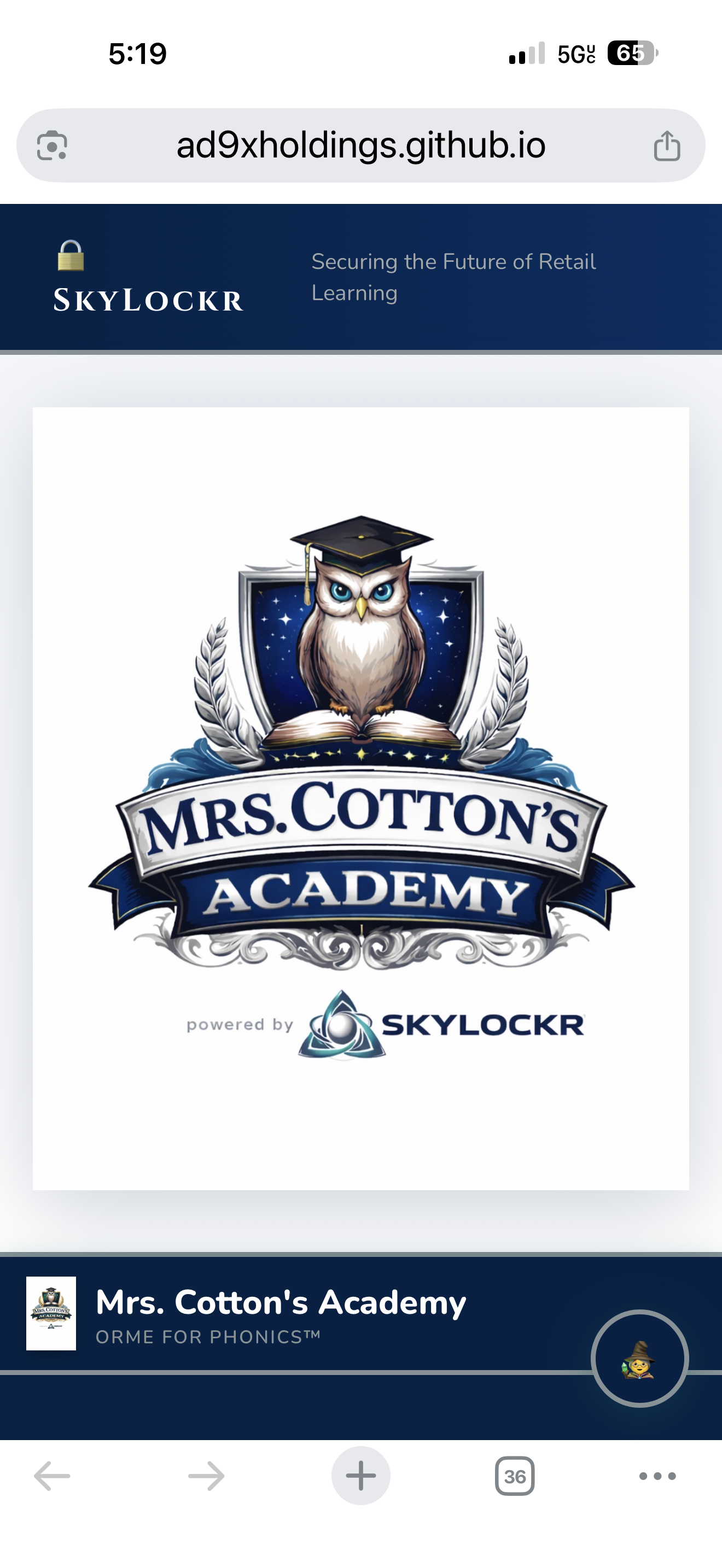 Mrs. Cotton's Academy Website